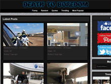 Tablet Screenshot of deathtoboredom.com